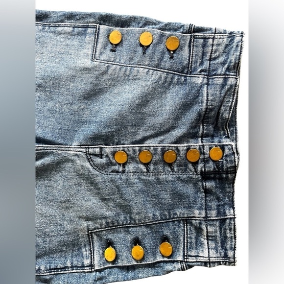 J Brand High-Waisted Sailor Button Jeans, Size [24], Blue Wash, Natasha - Picture 5 of 13